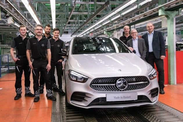 奔驰全新B级在德国正式下线 首批车辆将于2019年初交付用户