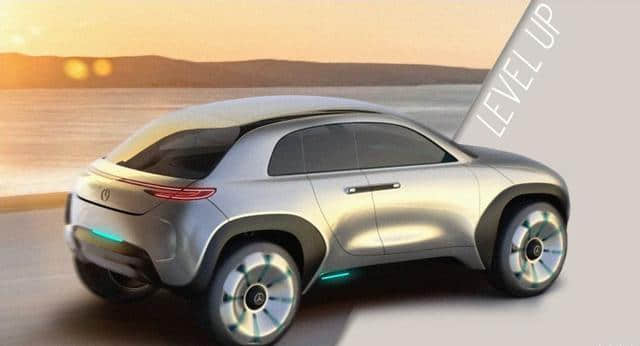 奔驰与smart联合打造小型SUV假想图曝光，极具科技感