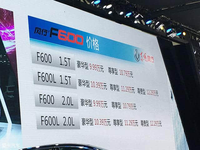 东风风行F600北京车展上市 售9.99万起
