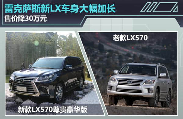 雷克萨斯新LX车身大幅加长 售价降30万元