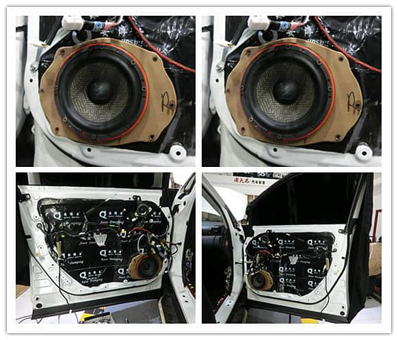完美音质，雷克萨斯RX270汽车音响改装德国零点三分频喇叭功放低音