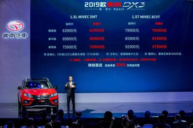颜实力专业SUV—2019款东南DX3上海车展上市