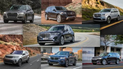 2019款宝马X7与多款豪华SUV规格对比