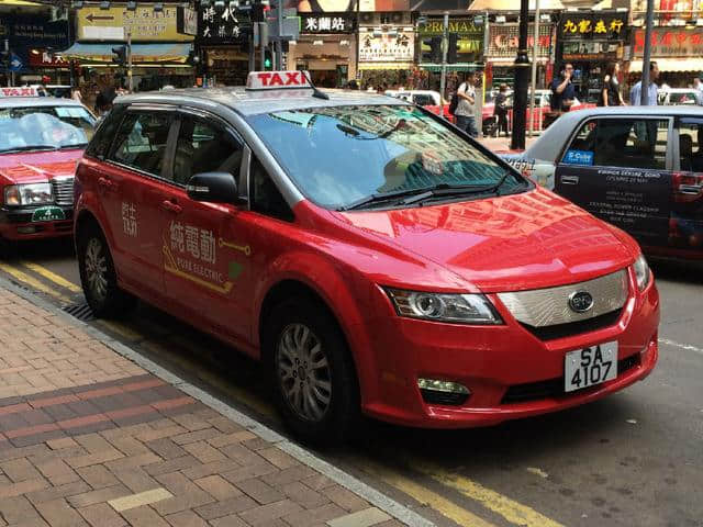香港停用自主品牌比亚迪e6电动出租车