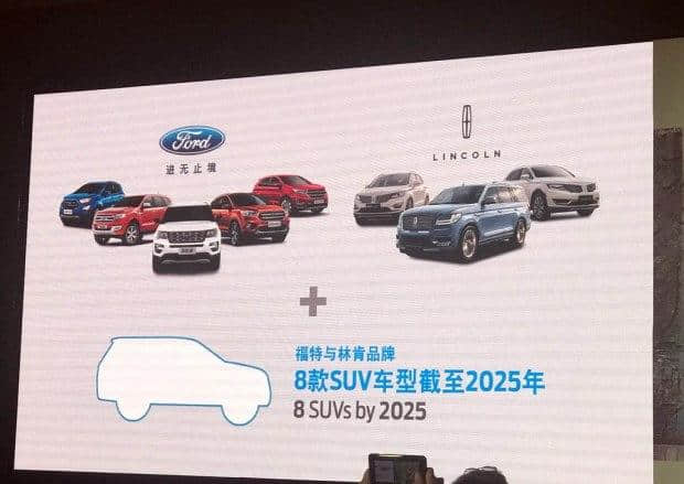 福特发布“中国2025计划”，将推50款新车其中5款国产