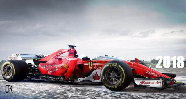 F1：法拉利2018赛季概念涂装公布 FIA或将取消鲨鱼鳍