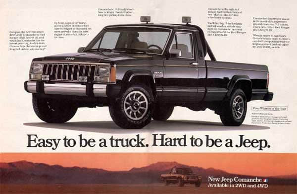 这款“切诺基”很不一般 Jeep Comanche的故事