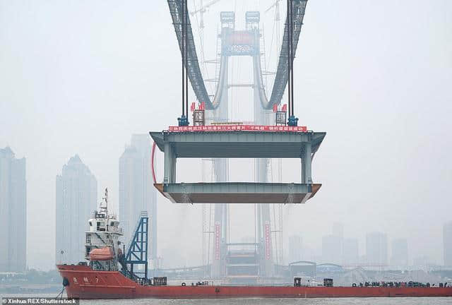 每日邮报：中国建造世界最长的双层悬索桥，其跨度达5,570英尺