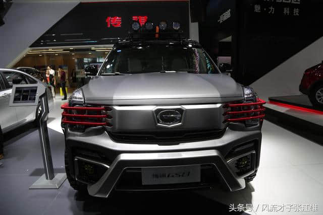 广汽传祺GS8，20万级别旗舰级豪华大7座SUV，车展实拍！