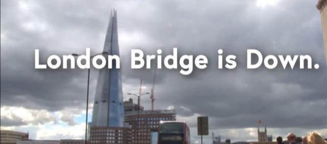 伦敦大桥垮下来，英国排练女王去世