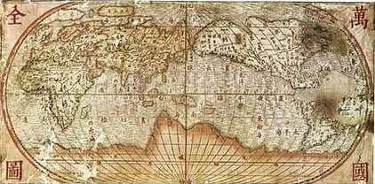 《坤舆万国全图》，大明帝国不可思议的世界地图
