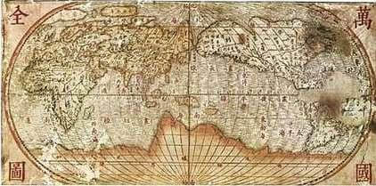 《坤舆万国全图》，大明帝国不可思议的世界地图