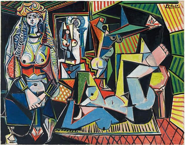 毕加索晚期油画《蜷坐的女人》