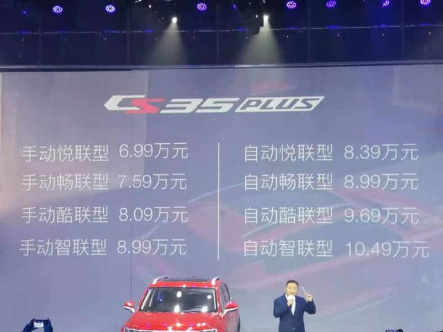 长安CS35PLUS上市 售价6.99万元起 小型SUV市场价格屠夫来了？