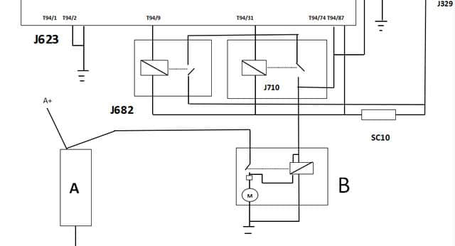 大众迈腾B7L起动系统的电路解析