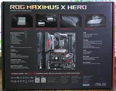 华硕玩家国度MAXIMUS X Hero Z370