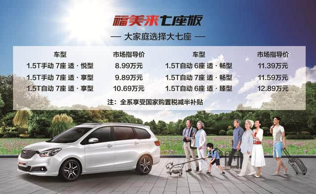 低油耗大空间家轿新选择 福美来轿车/7座版上市7.68万起售