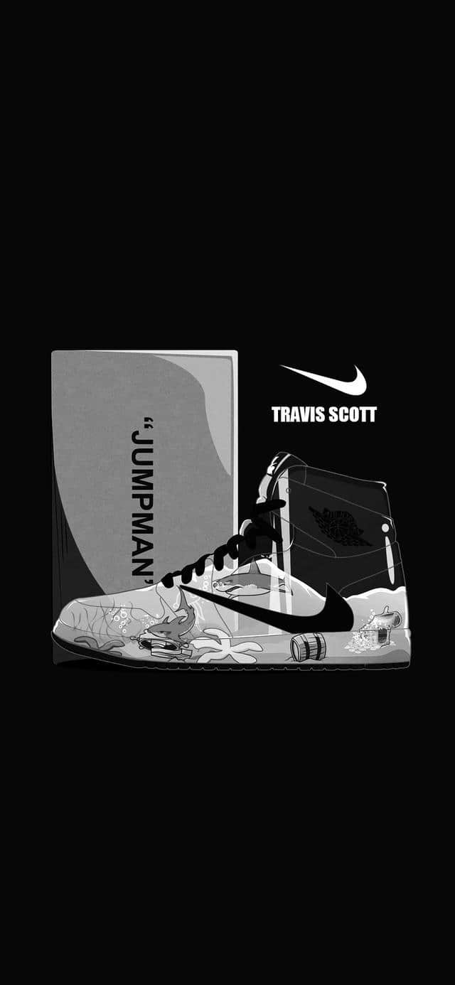 Travis Scott x Air Jordan 1手机壁纸