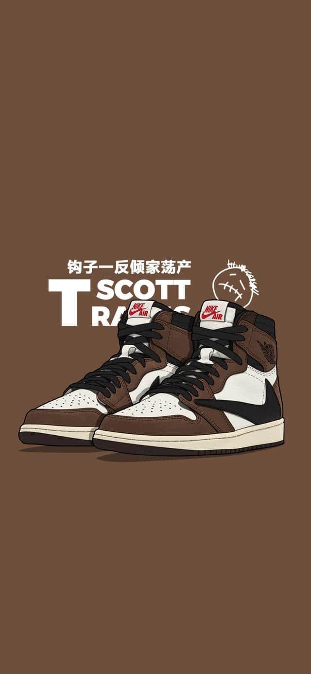 Travis Scott x Air Jordan 1手机壁纸