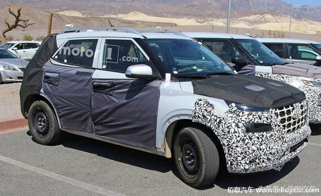 现代全新小型SUV路试谍照曝光 设计类似于Kona 2019年年底亮相