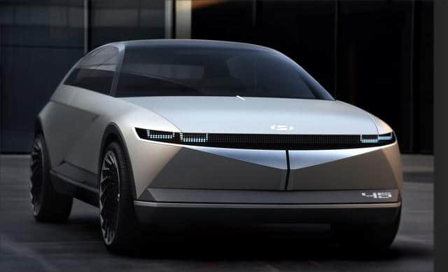 现代45概念车亮相法兰克福车展，展望未来电动汽车设计